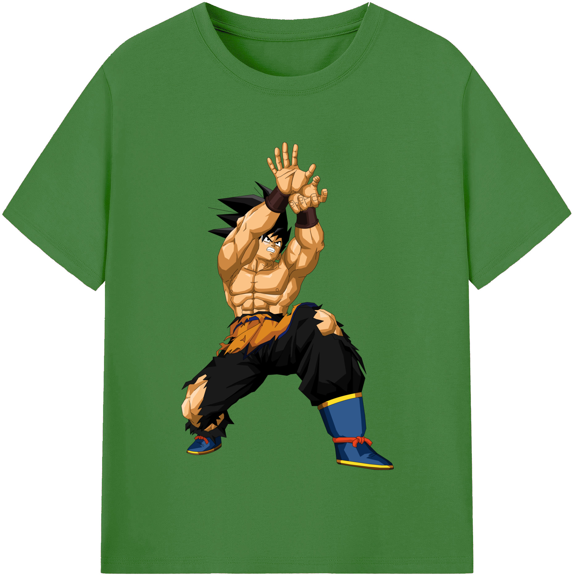 （画像用） ドラゴンボール 孫悟空（そん ごくう）Son Goku カカロット DRAGON BALL Kakarotto レディースカジュアルプリントTシャツ（綿100％）